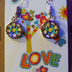 Handmade cabochon earrings